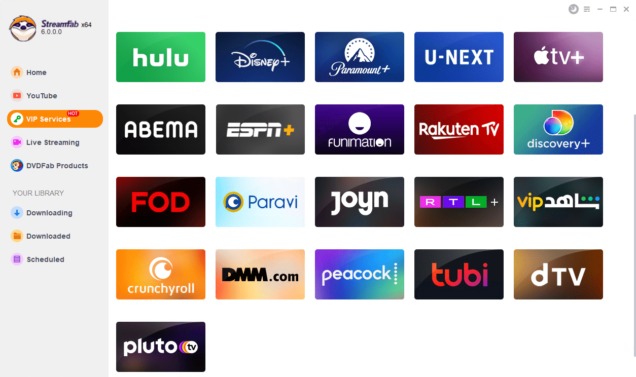 pluto tv to mp4: streamfab