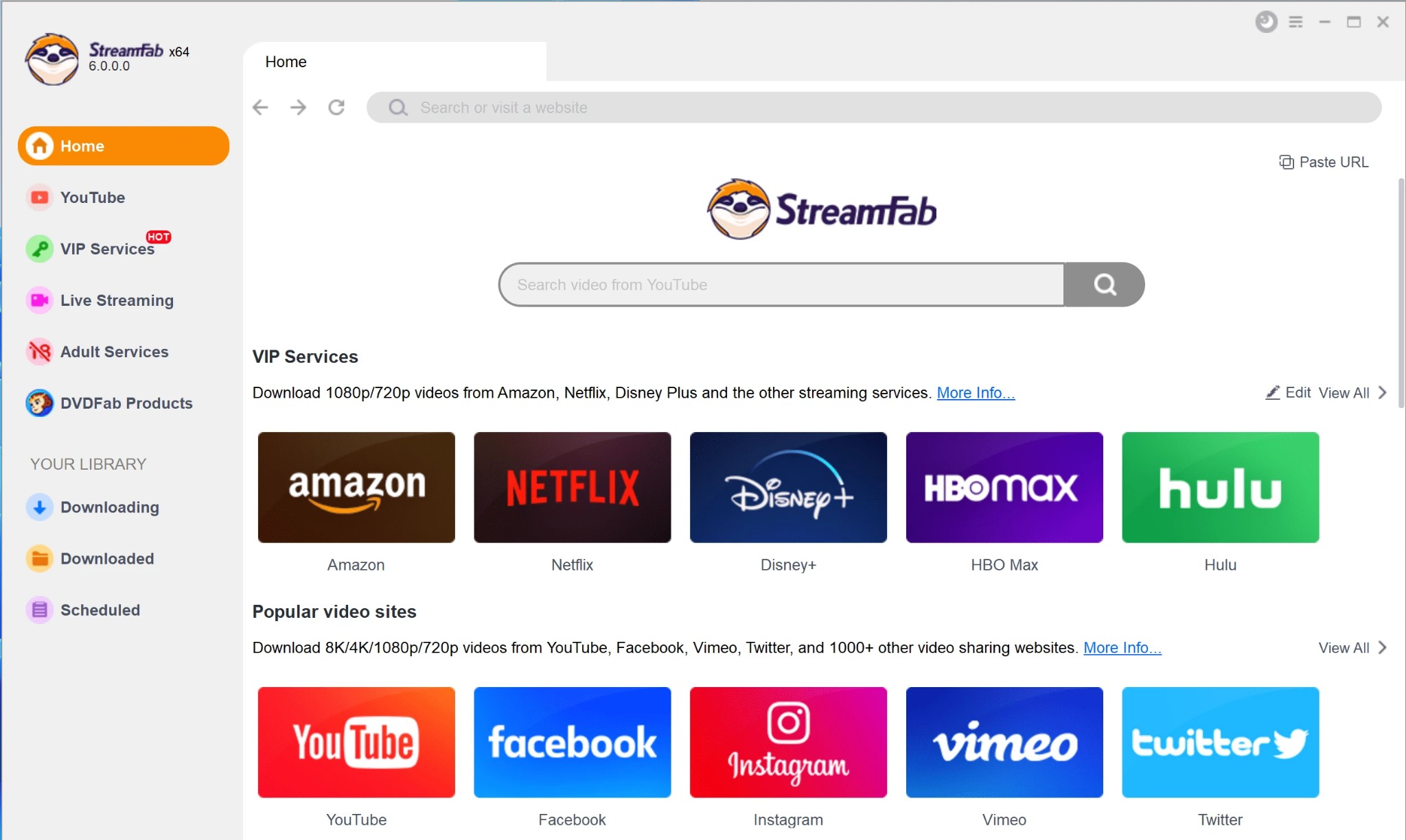 StreamFab YouTube 下載器使用步驟