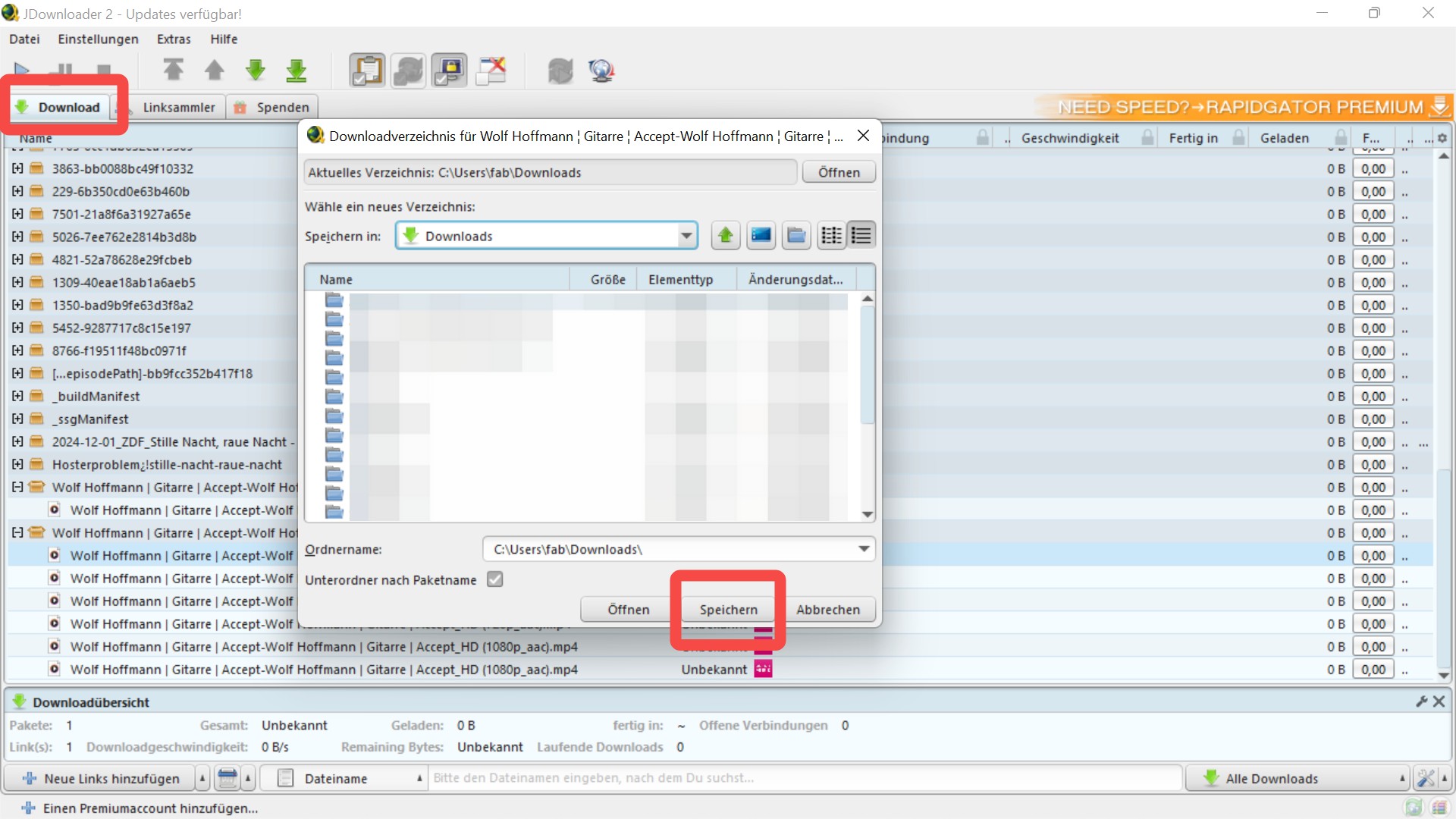 Anleitung zum MagentaMusik Video Download mit JDownloader