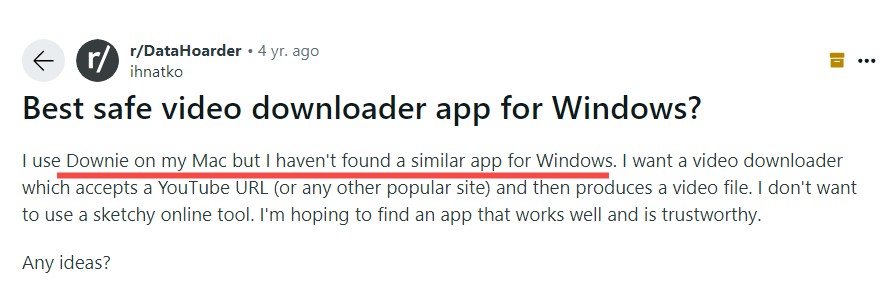 downie review: downie for windows