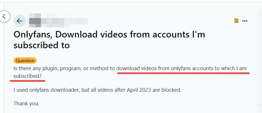 Einführung: OnlyFans fehlt die Download-Funktion