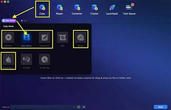 Copier des films Netflix Bluray