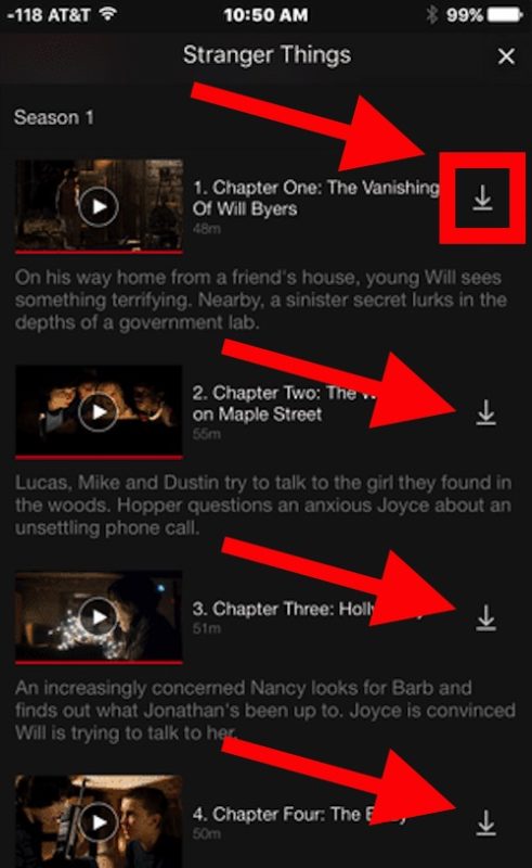 how to download episodes on netflix on iPhone/iPad/Android