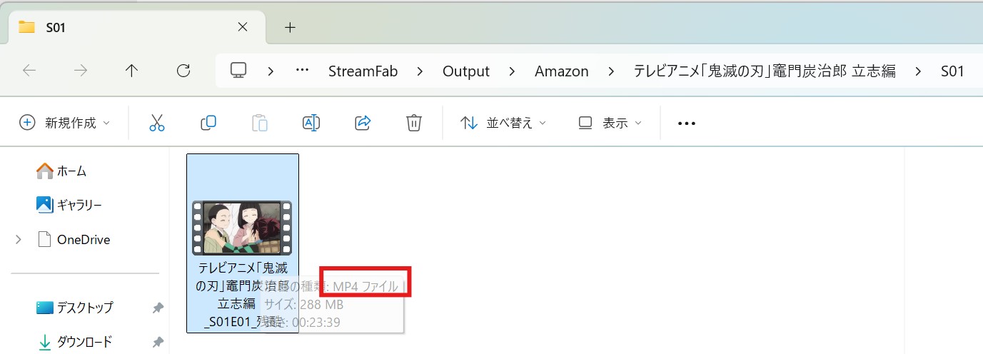 StreamFabで動画をダウンロードでオフラインで再生する手順