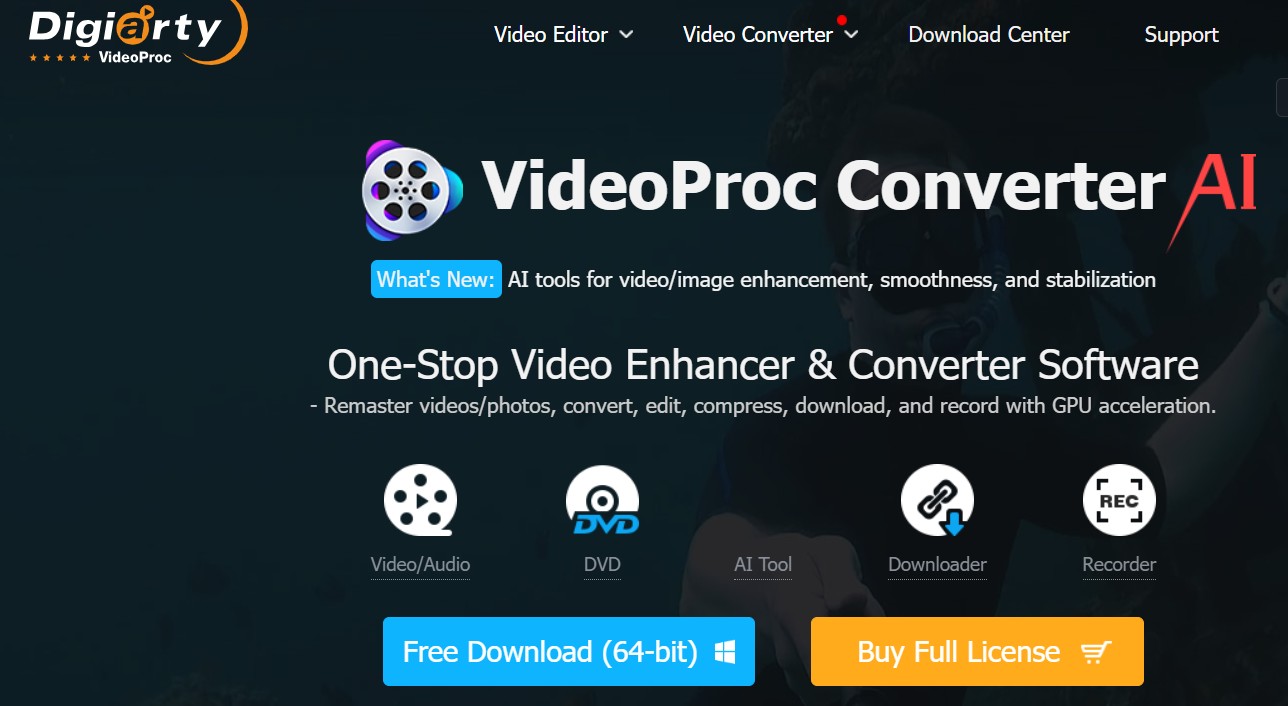 tunepat alternative: videoproc