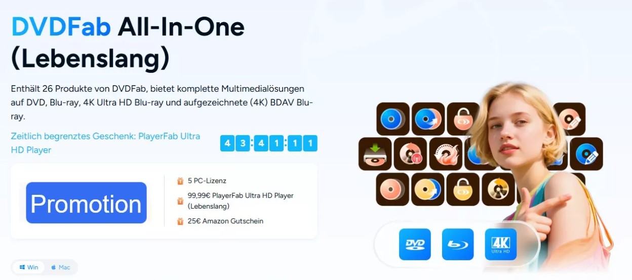 blu ray kopieren mit DVDFab All In One