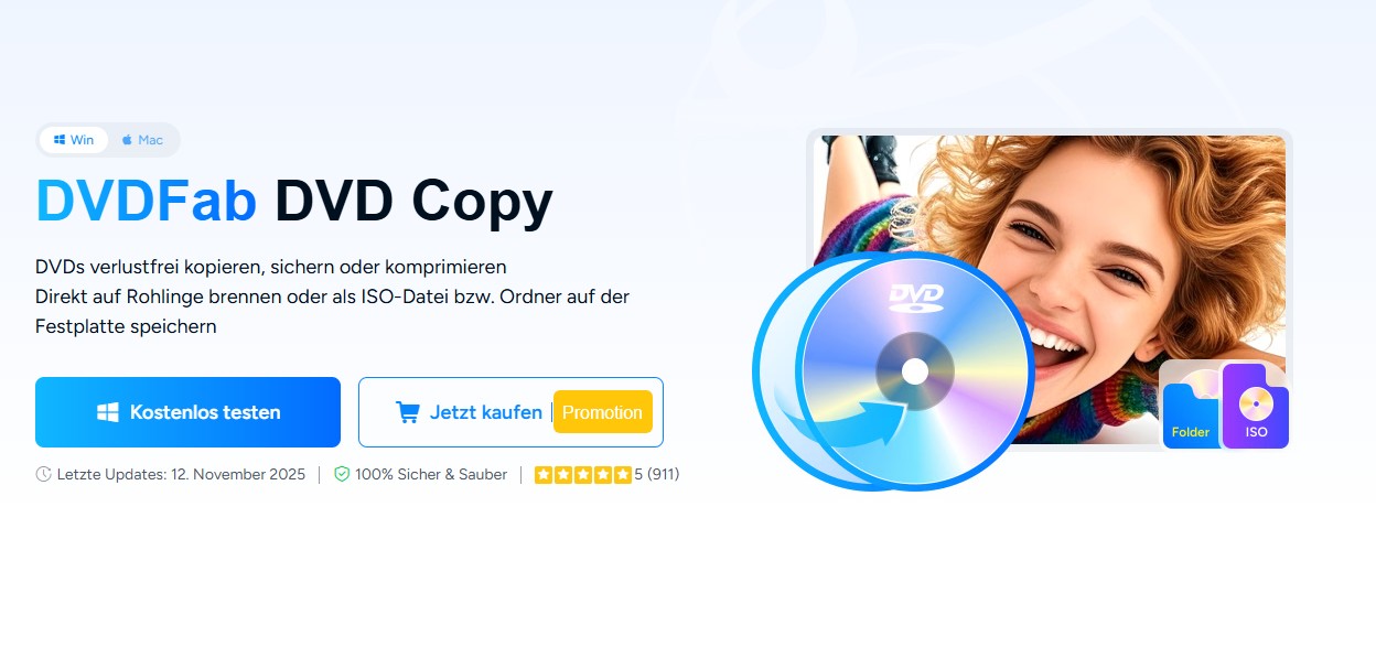 die besten kostenlosen DVD-Filme Converter: DVDFab DVD COPY