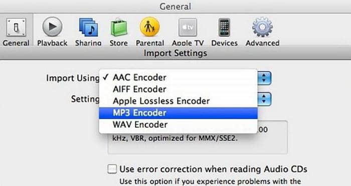 m4a to mp3:2. Wie kann man auf dem Mac mit iTunes M4A in MP3 konvertieren?
