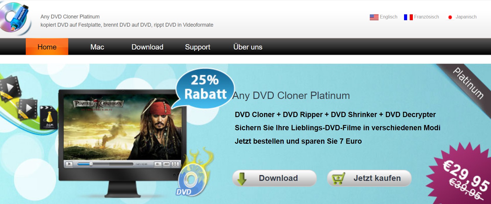 Einfacher DVD-Kopierschutz mit DVDSmith Movie Backup umgehen (kostenlos)