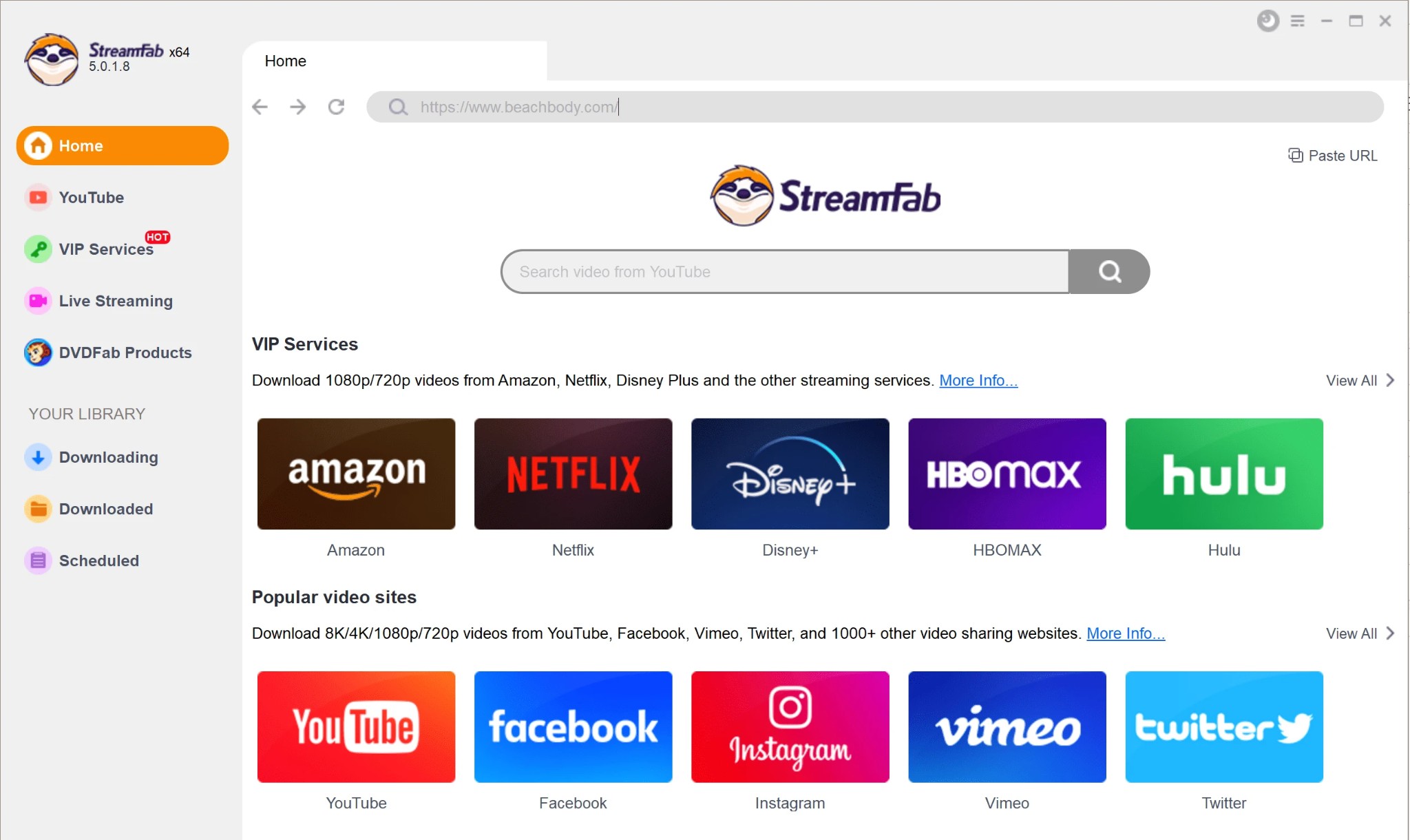 如何使用 StreamFab 下載 DRM 保護的視頻：第一步