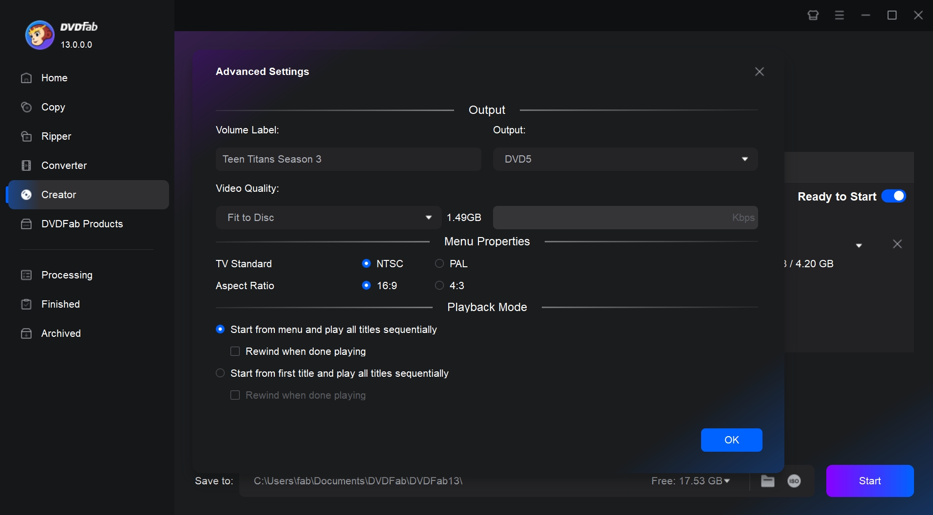DVD Burners Windows 7: DVDFab DVD Creator