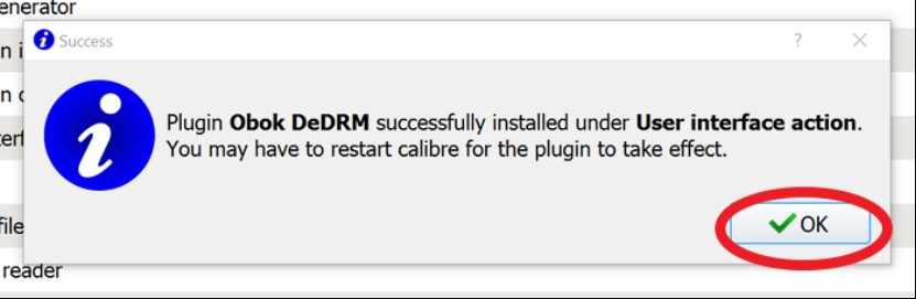 Guide pour utiliser le plugin Calibre DeDRM