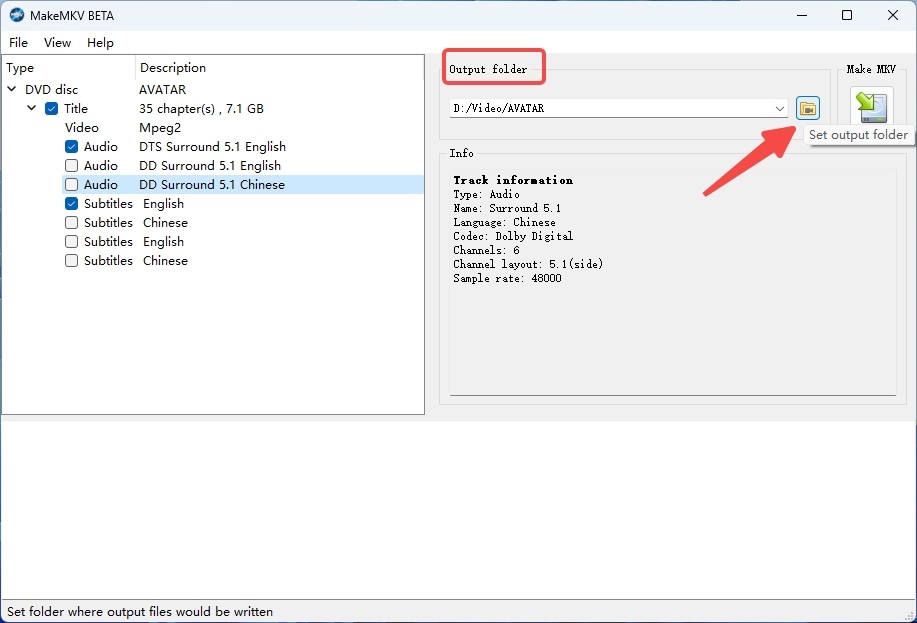 Rip DVD to USB for free using MakeMKV