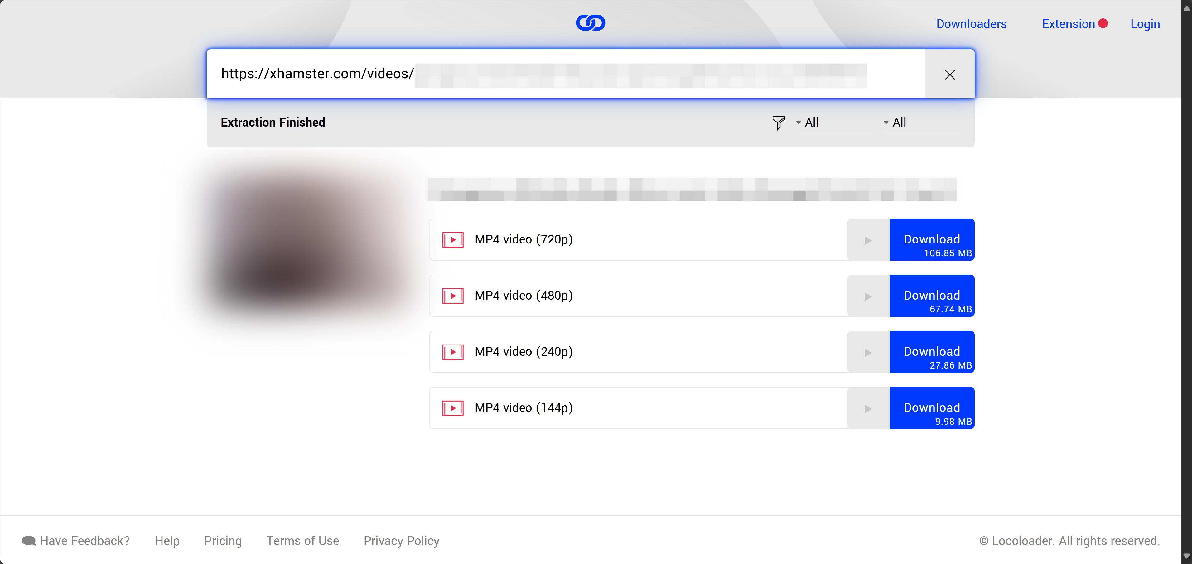 how to download xHamster videos with Locoloader