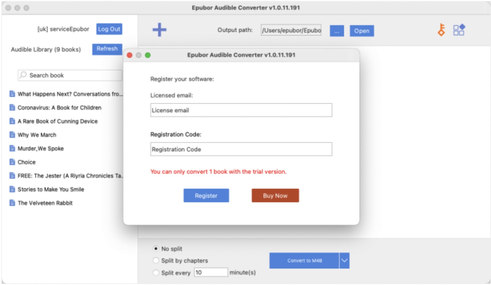 Comment utiliser le convertisseur Epubor Audible