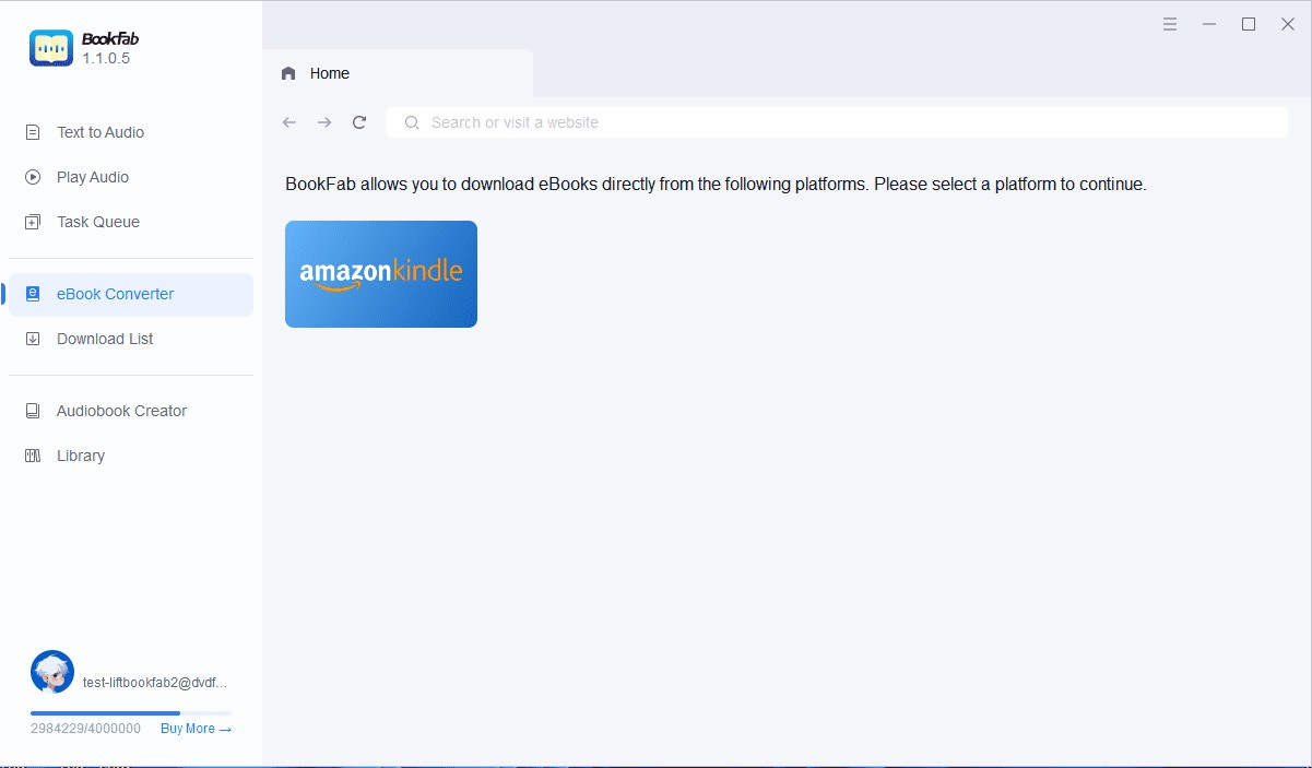 Comment utiliser BookFab Kindle Converter pour supprimer le DRM des livres Kindle.