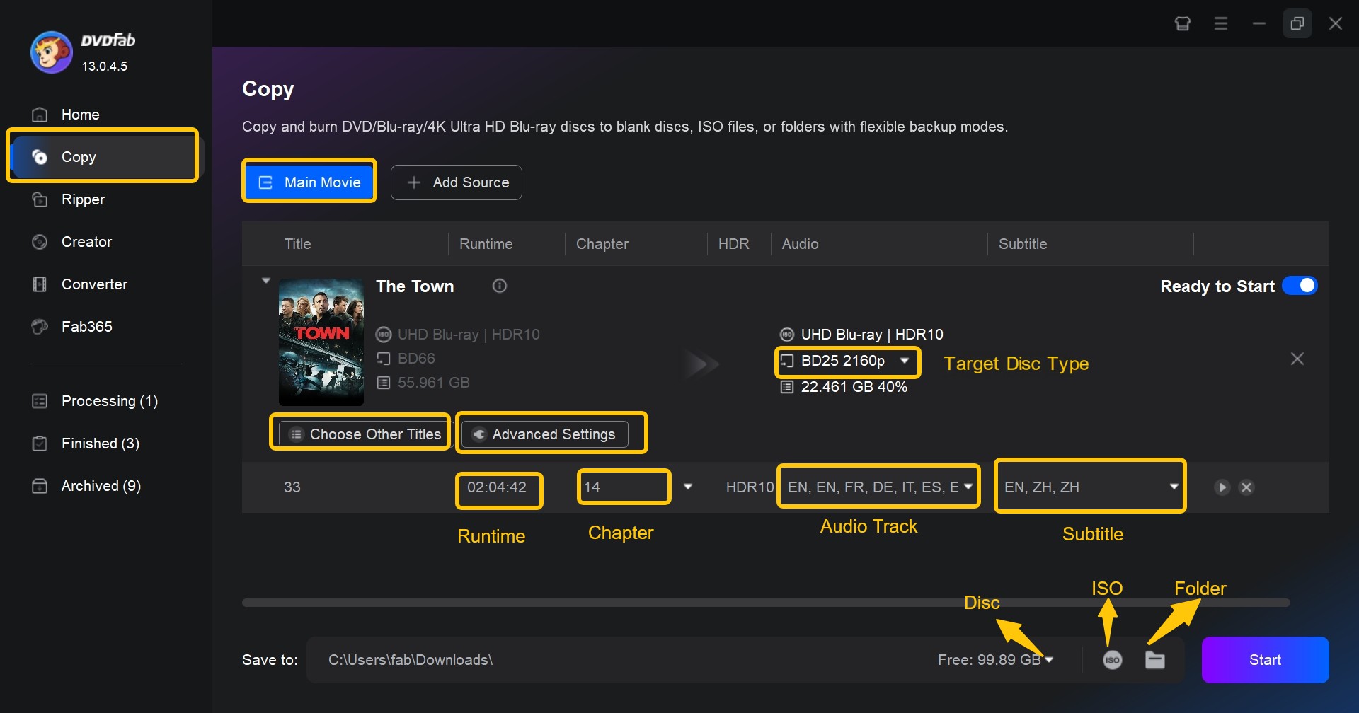 Use DVDFab UHD Copy to Back up UHD Blu-rays in 1:1 Quality