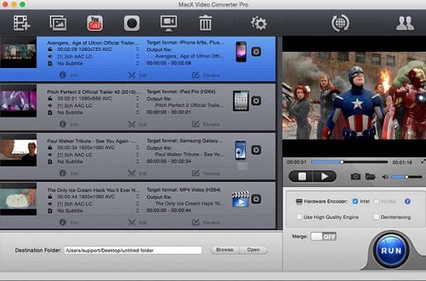 Top 10 des meilleurs convertisseurs vidéo 4K:MacX Video Converter Pro