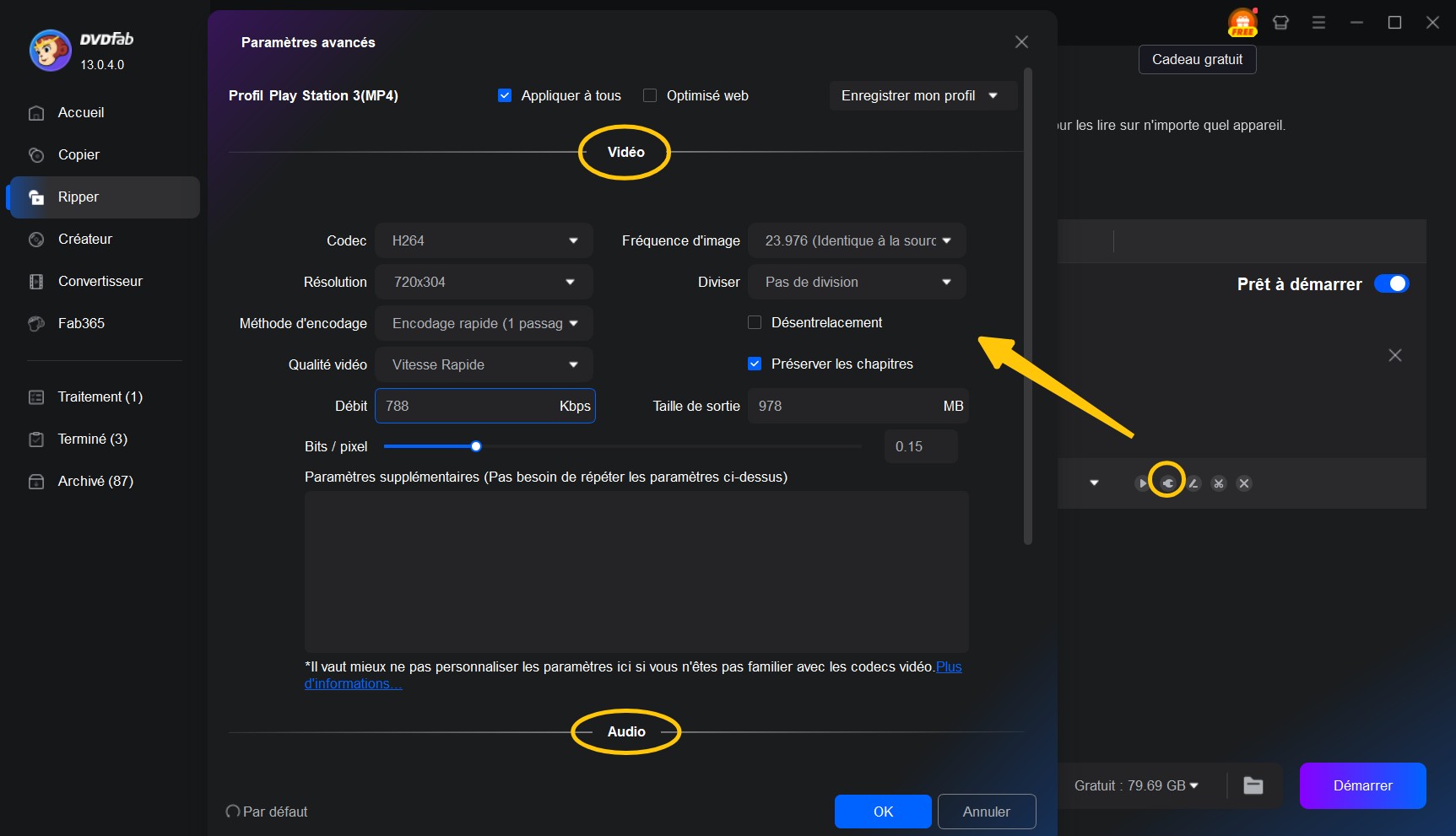 Comment convertir un DVD en MP4 avec DVDFab DVD Ripper ?