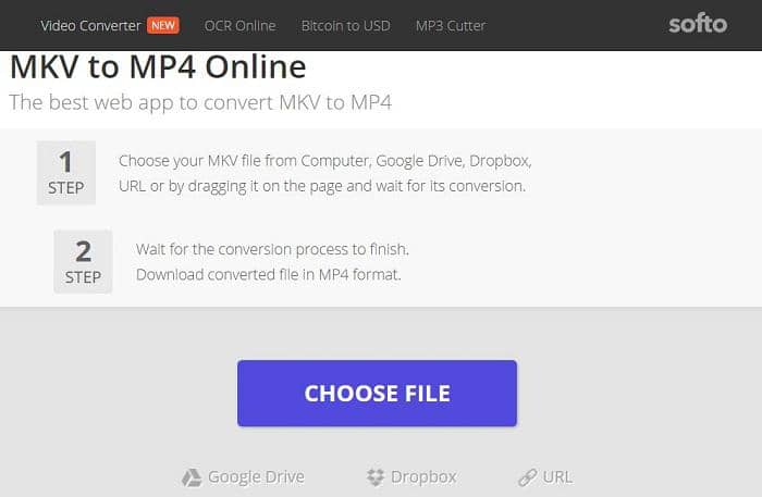 Convertir MKV en MP4 en ligne gratuitement: