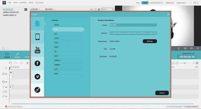 gif to mp4:5. Convert GIF to MP4 Filmora Video Editor