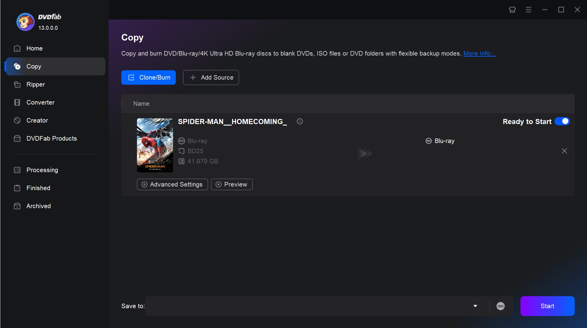 Comment graver un Blu-ray avec DVDFab Blu-ray Copy