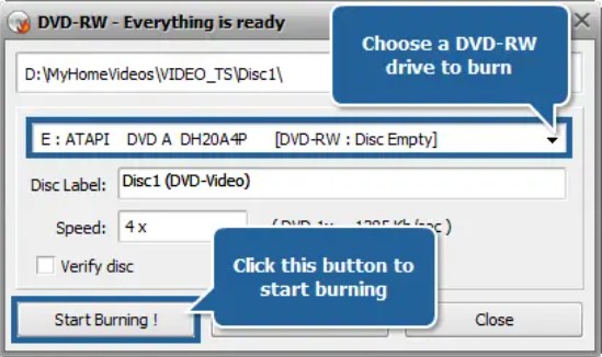 video dvd brennen