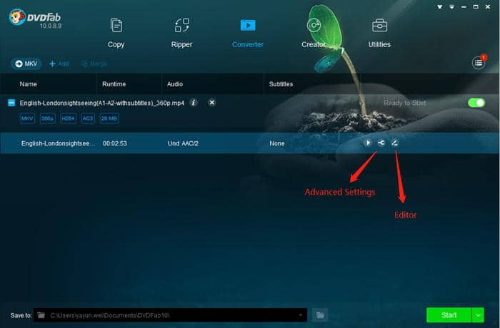 Comment convertir gratuitement et facilement des vidéos YouTube:Comment convertir les vidéos de YouTube avec DVDFab Video Converter ?