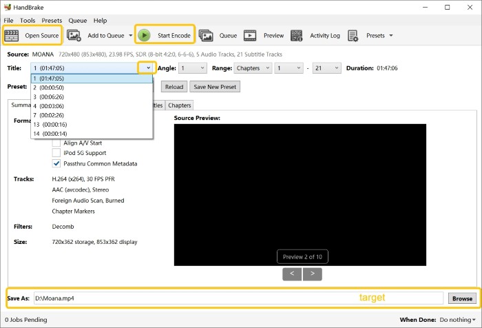 iso to mkv converter free: handbrake