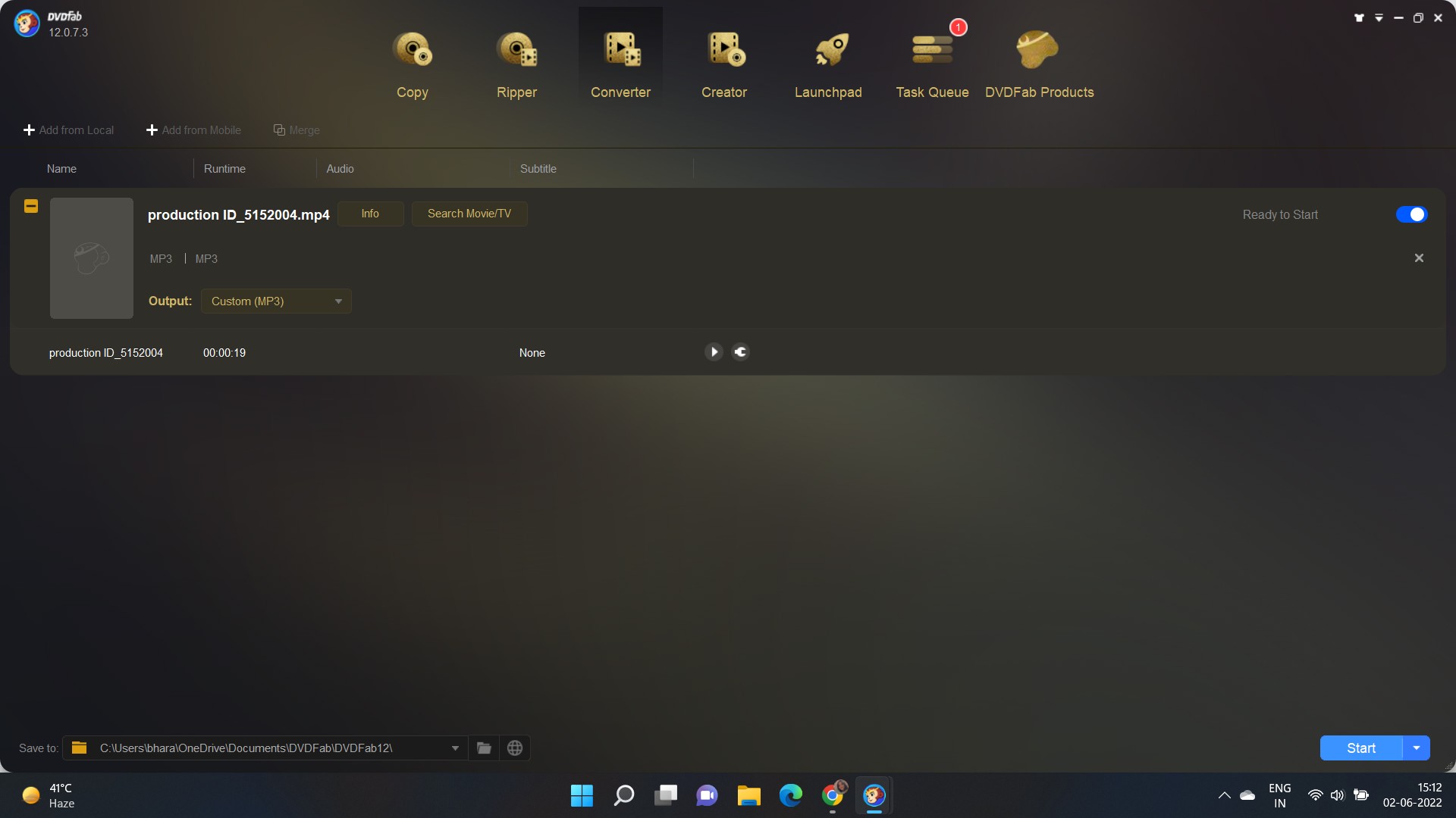 Video to mp3 converter free download:DVDFab Video Converter: Best Option