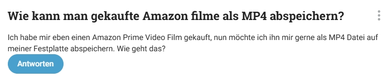 Gutfrage: Kann man Amazon Filme als MP4 speichern?