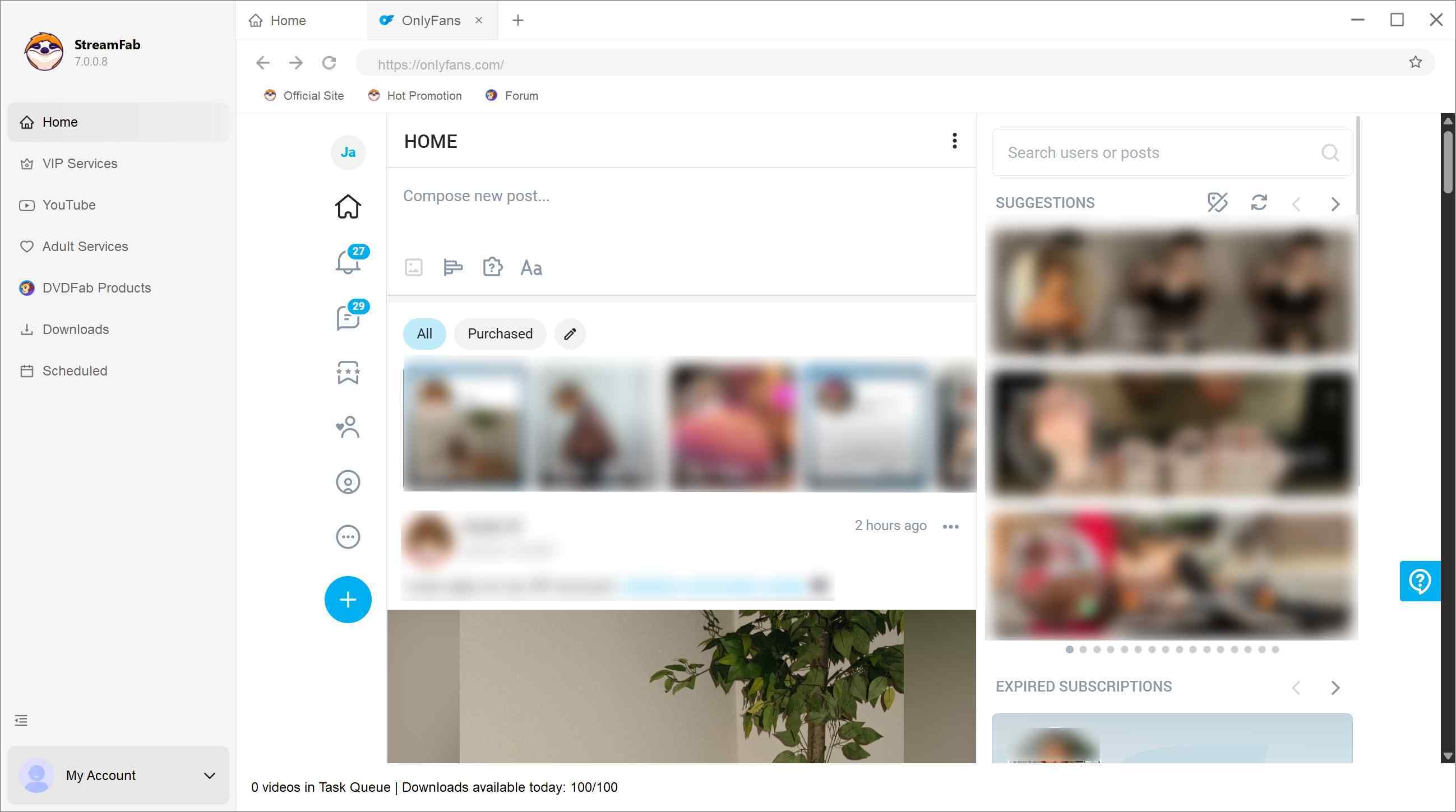 Wie man den besten OnlyFans Video-Downloader benutzt: StreamFab, Schritt 2