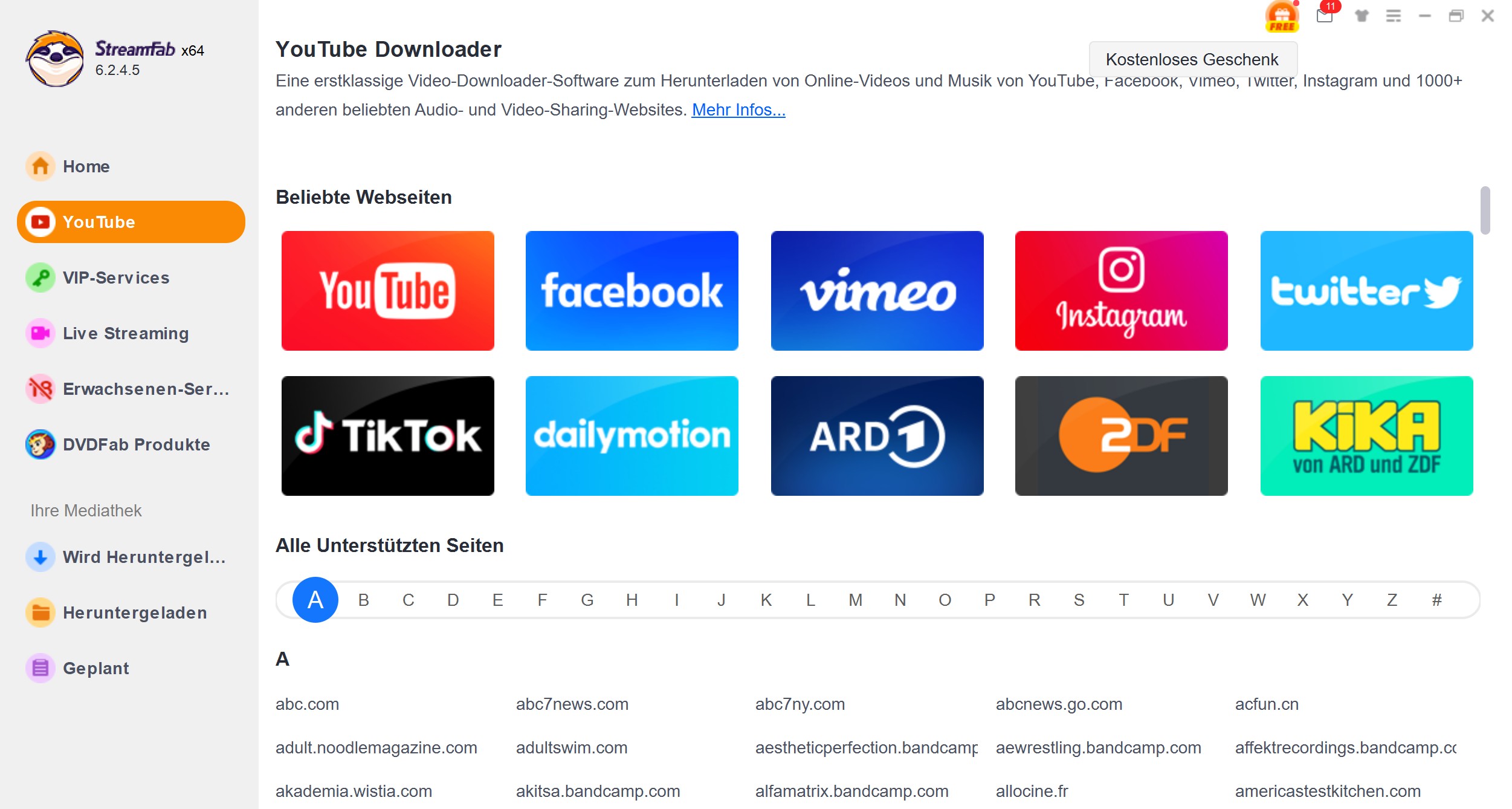 ClipGrab Alternative: StreamFab YouTube Downloader