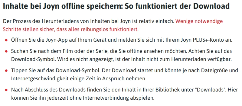 Chip Bewertung über Joyn