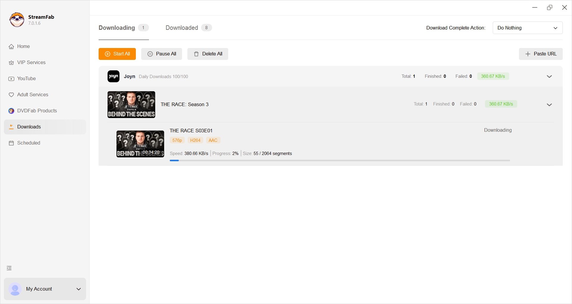 Alternative 1: StreamFab Video Downloader [Beste Gesamtleistung]