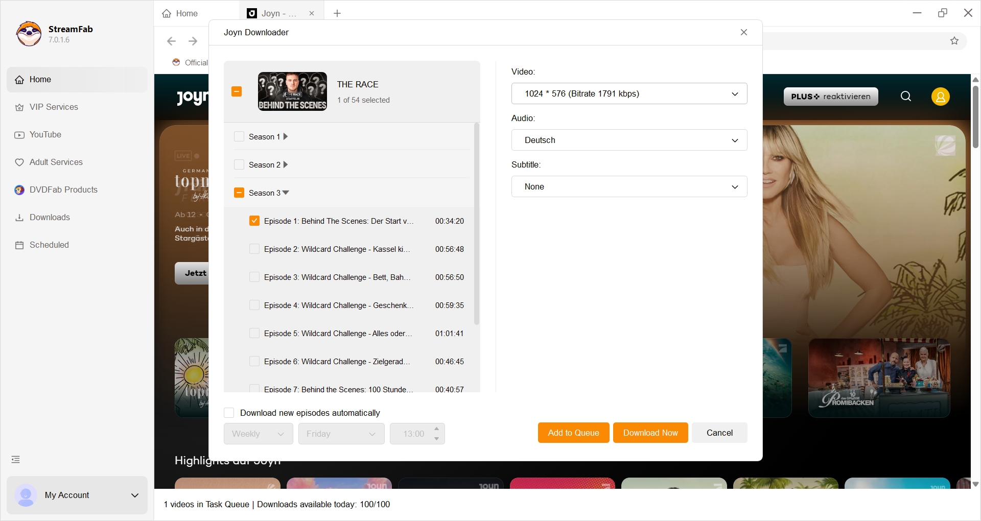 Alternative 1: StreamFab Video Downloader [Beste Gesamtleistung]