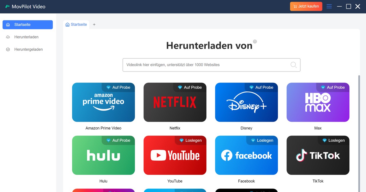 Praktische Prüfung der Nutzungsschritte bei MovPilot Amazon Prime Video Downloader