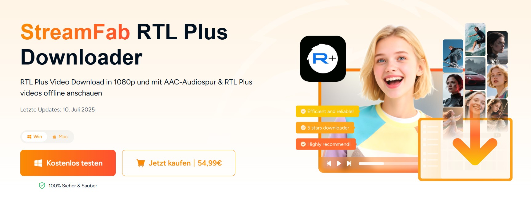 StreamFab: RTL Plus Videos offline anschauen (Beste Option)