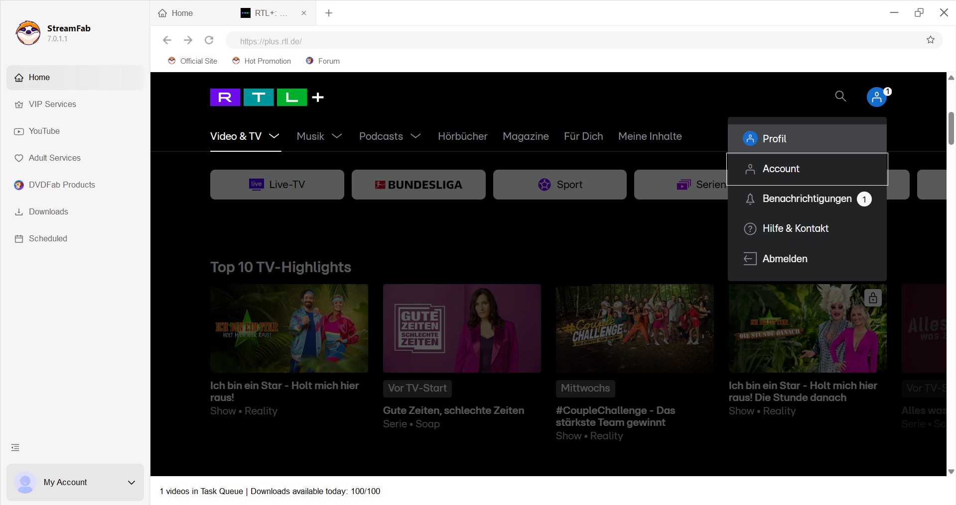 Einfache Schritte zum Herunterladen von RTL Plus-Videos