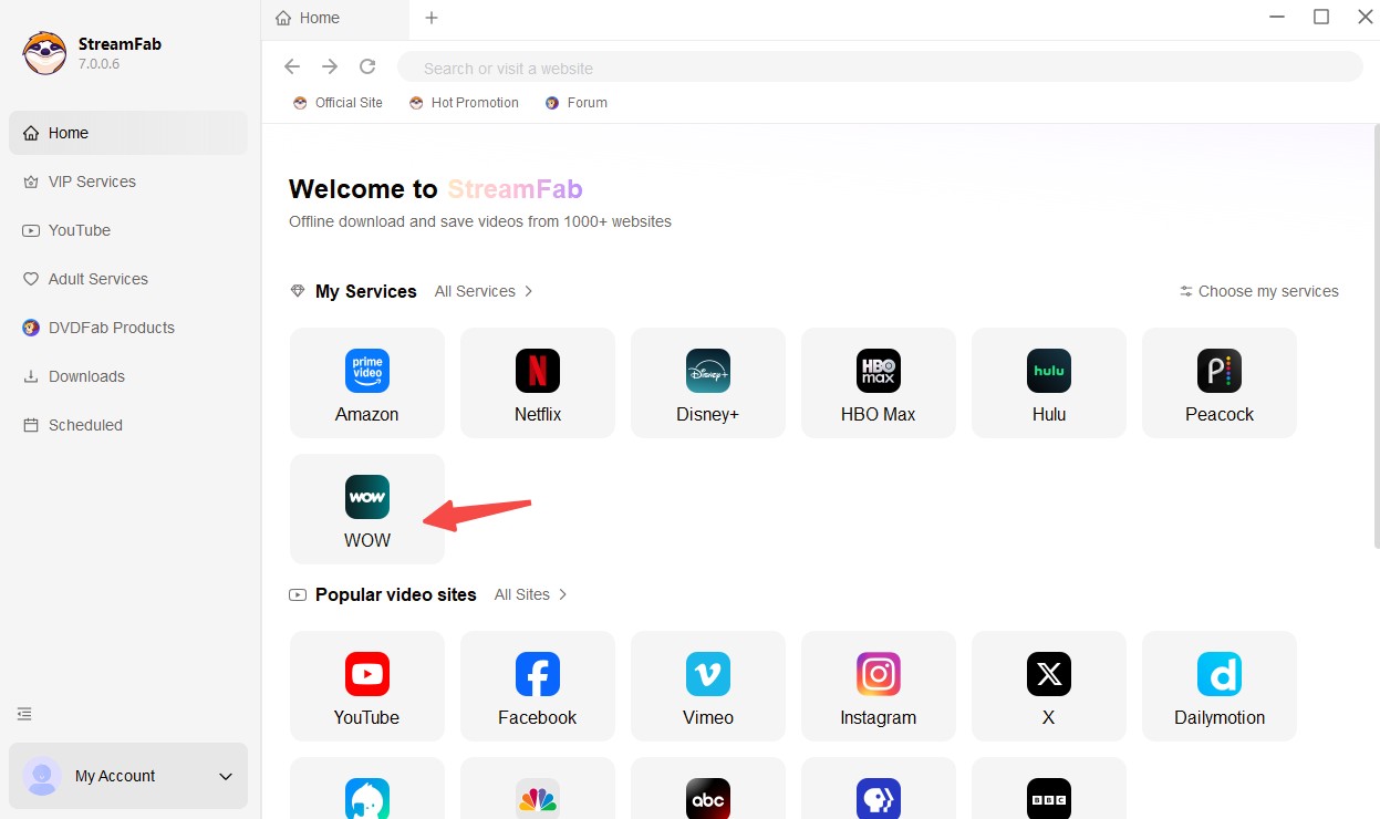 Anleitung zum Herunterladen von WOW Videos in MP4-Format