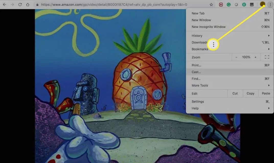 Click the three-dot menu