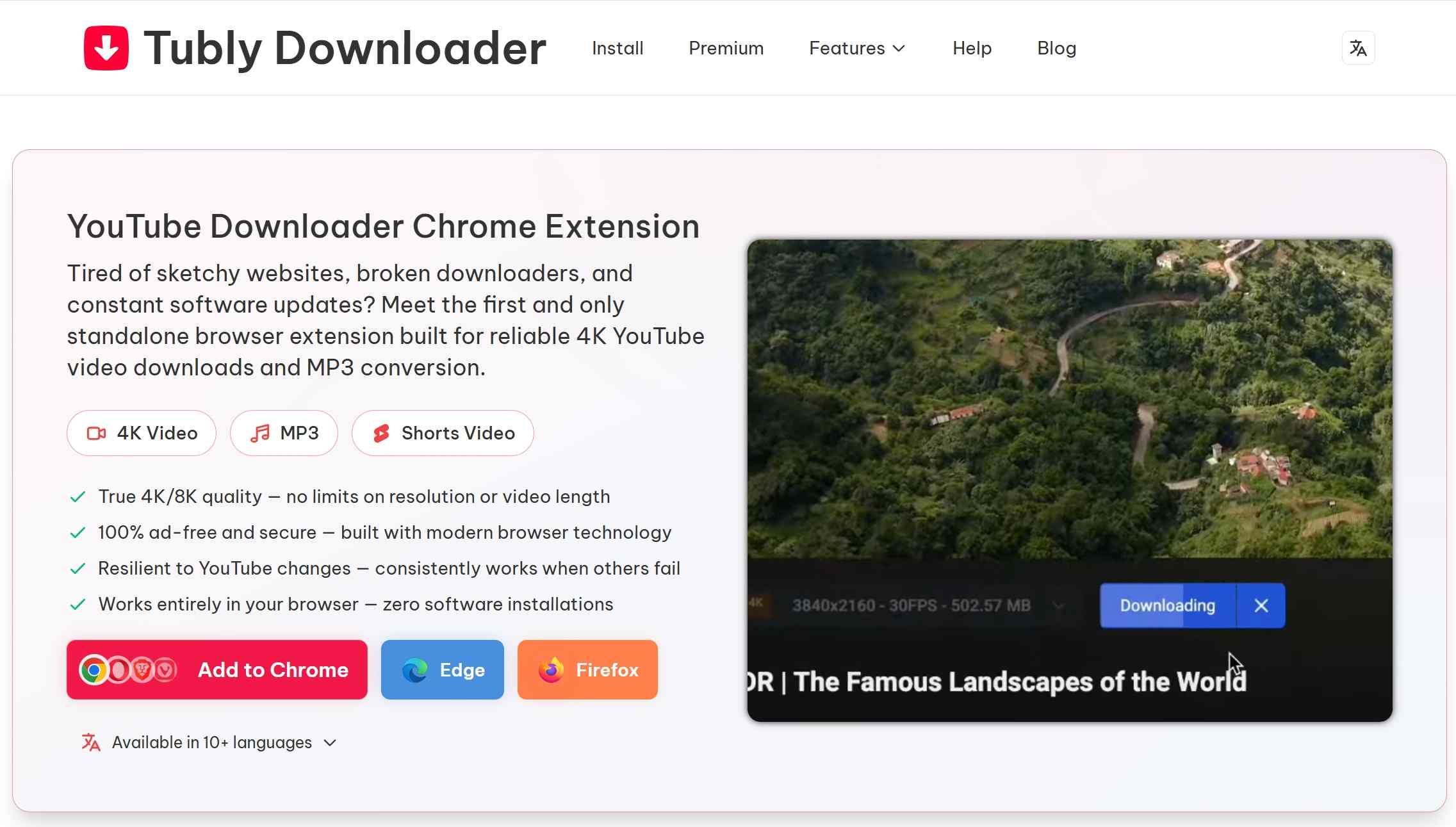 one of the top 4 Firefox & Chrome YouTube Video Download Extensions: tubly downloader