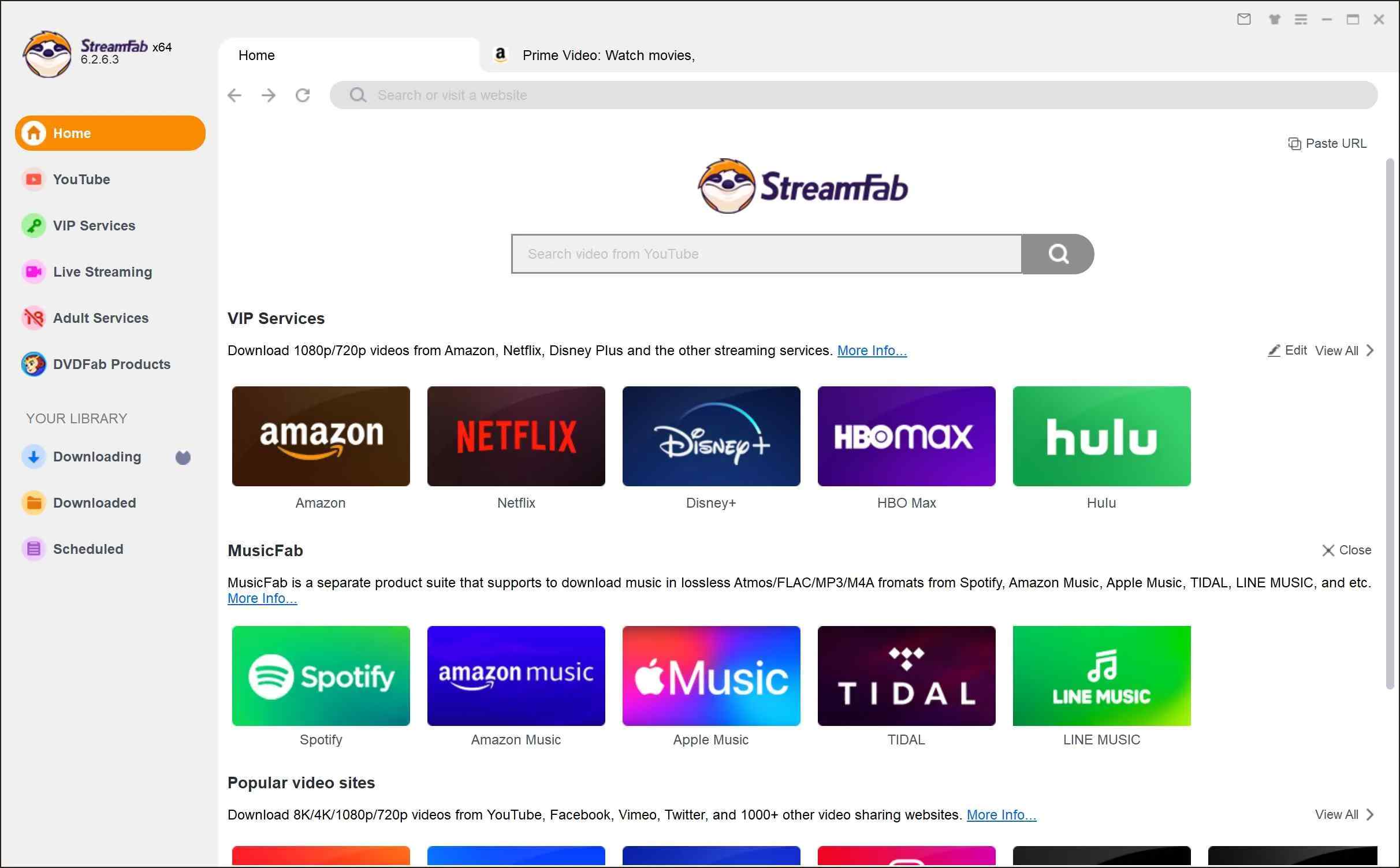 how to use streamfab amazon video downloader: step 1