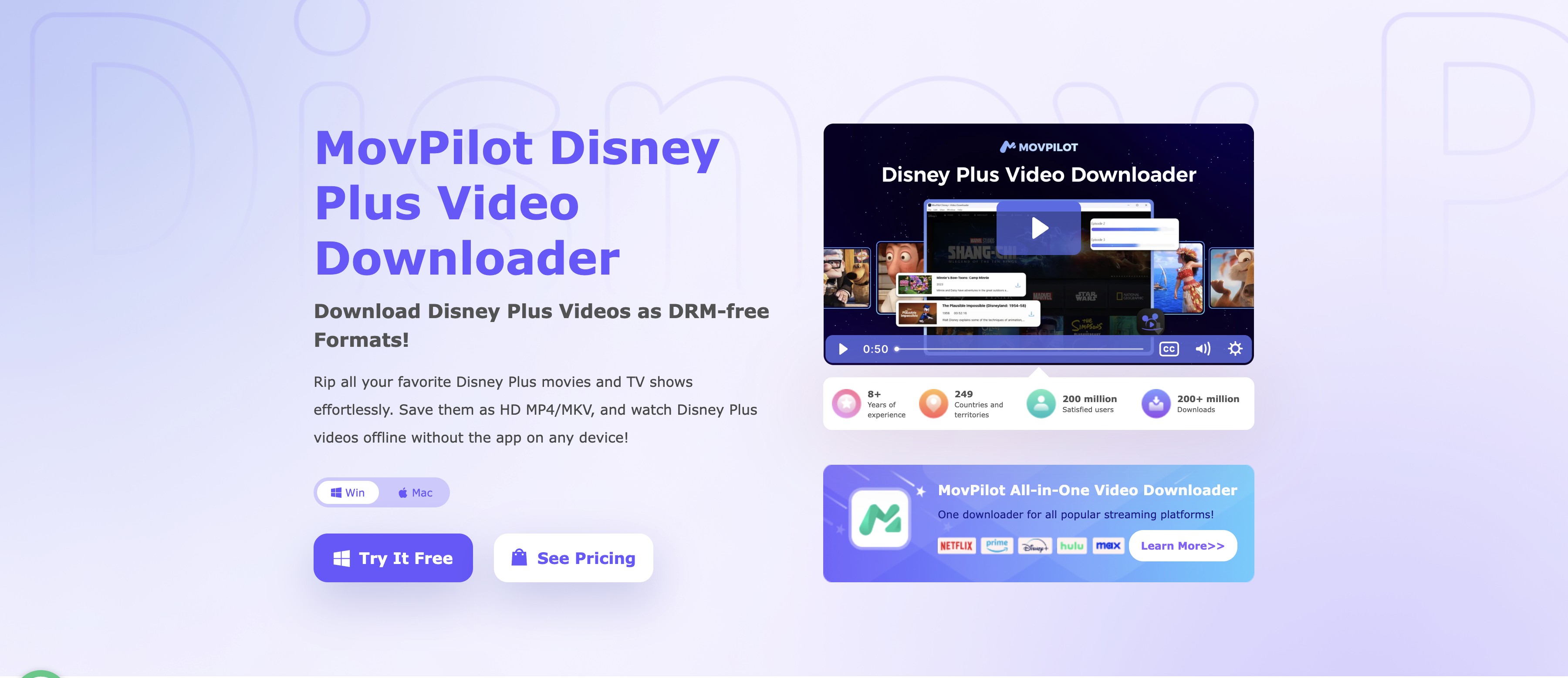 最佳 disney+ 下載器：movpilot