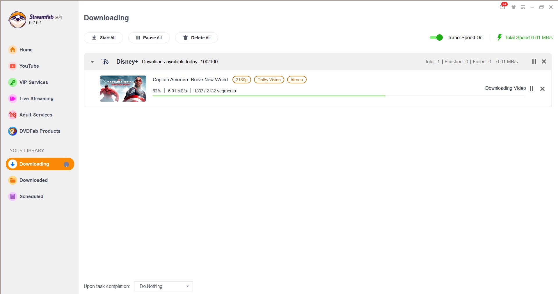 Download Disney Plus in MP4 with StreamFab