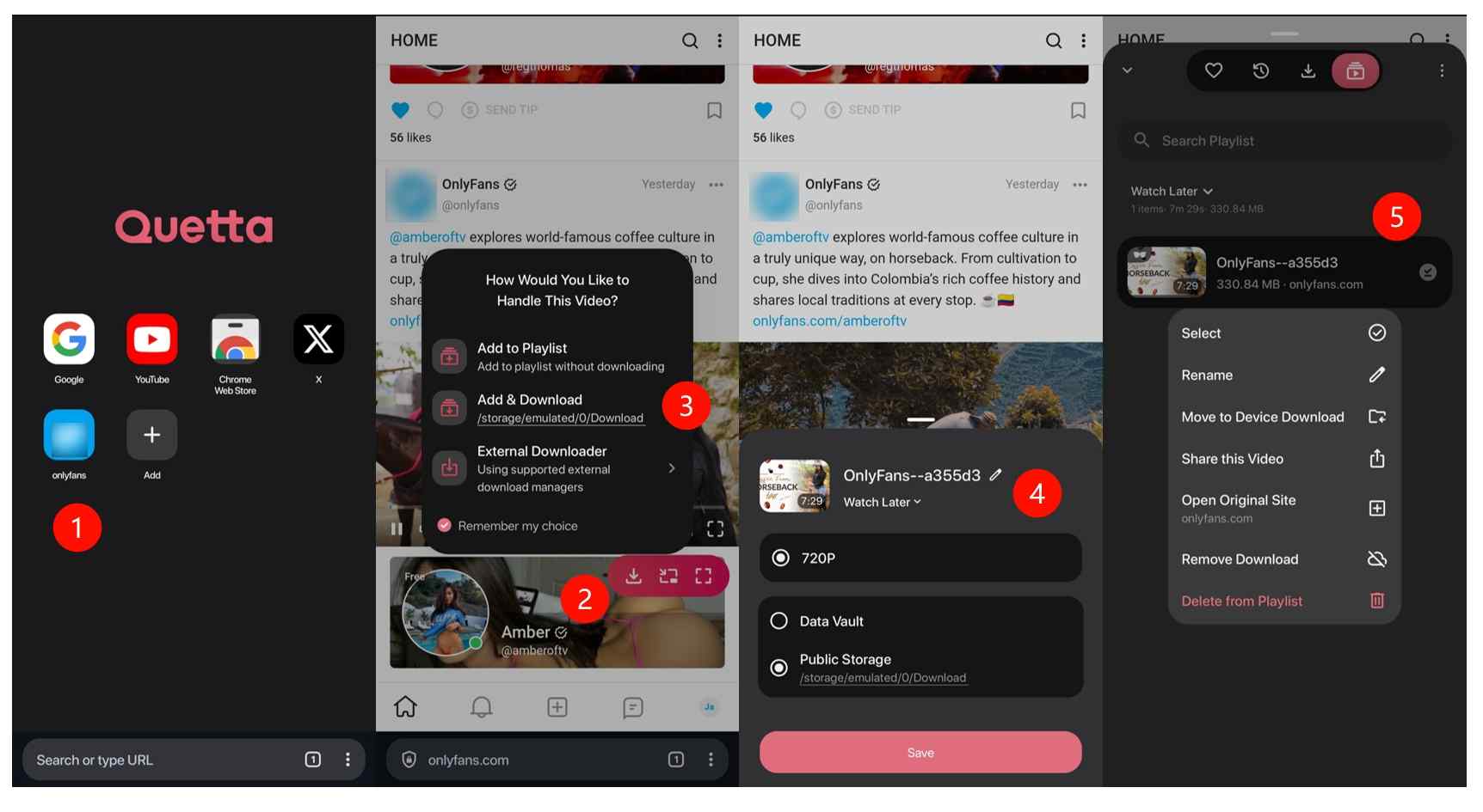 a step-by-step guide of how to download onlyfans videos on android via quetta