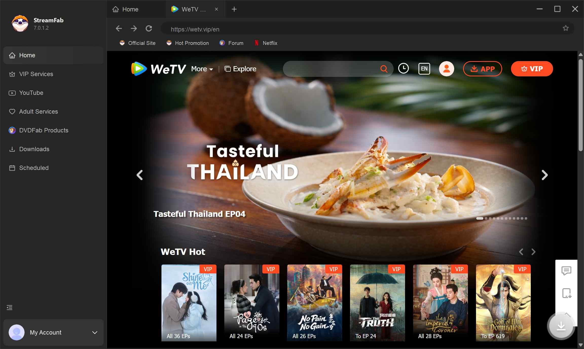 download WeTV shows: StreamFab