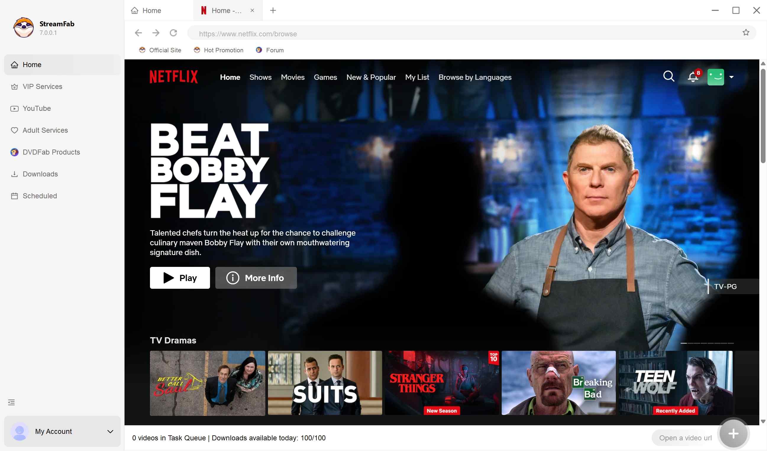 how to download subtitles for movies via streamfab: step 2