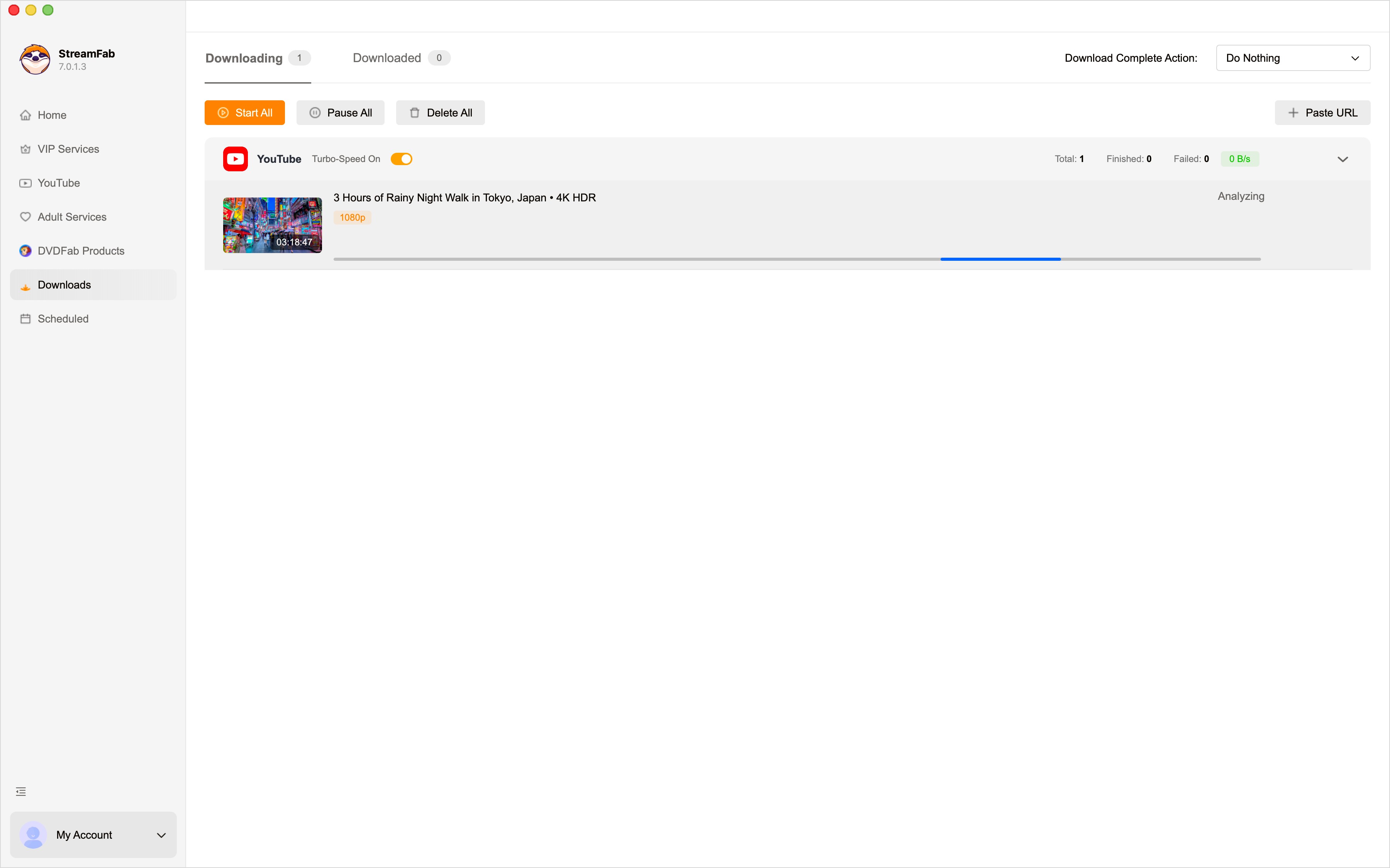 StreamFab 2026 - Gestion avancée de la file d'attente
