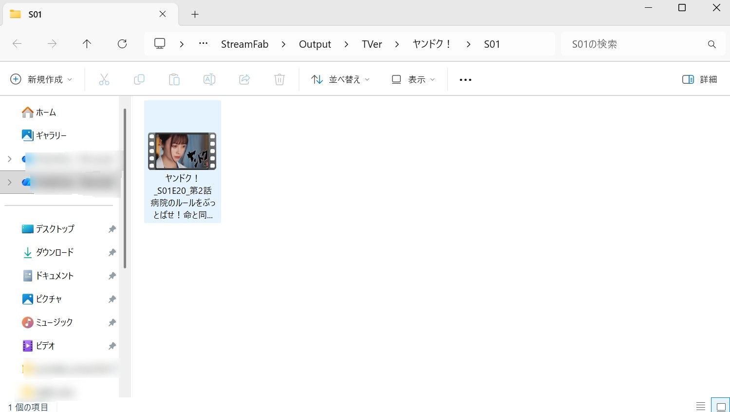 StreamFab TVer ダウンローダー使い方
